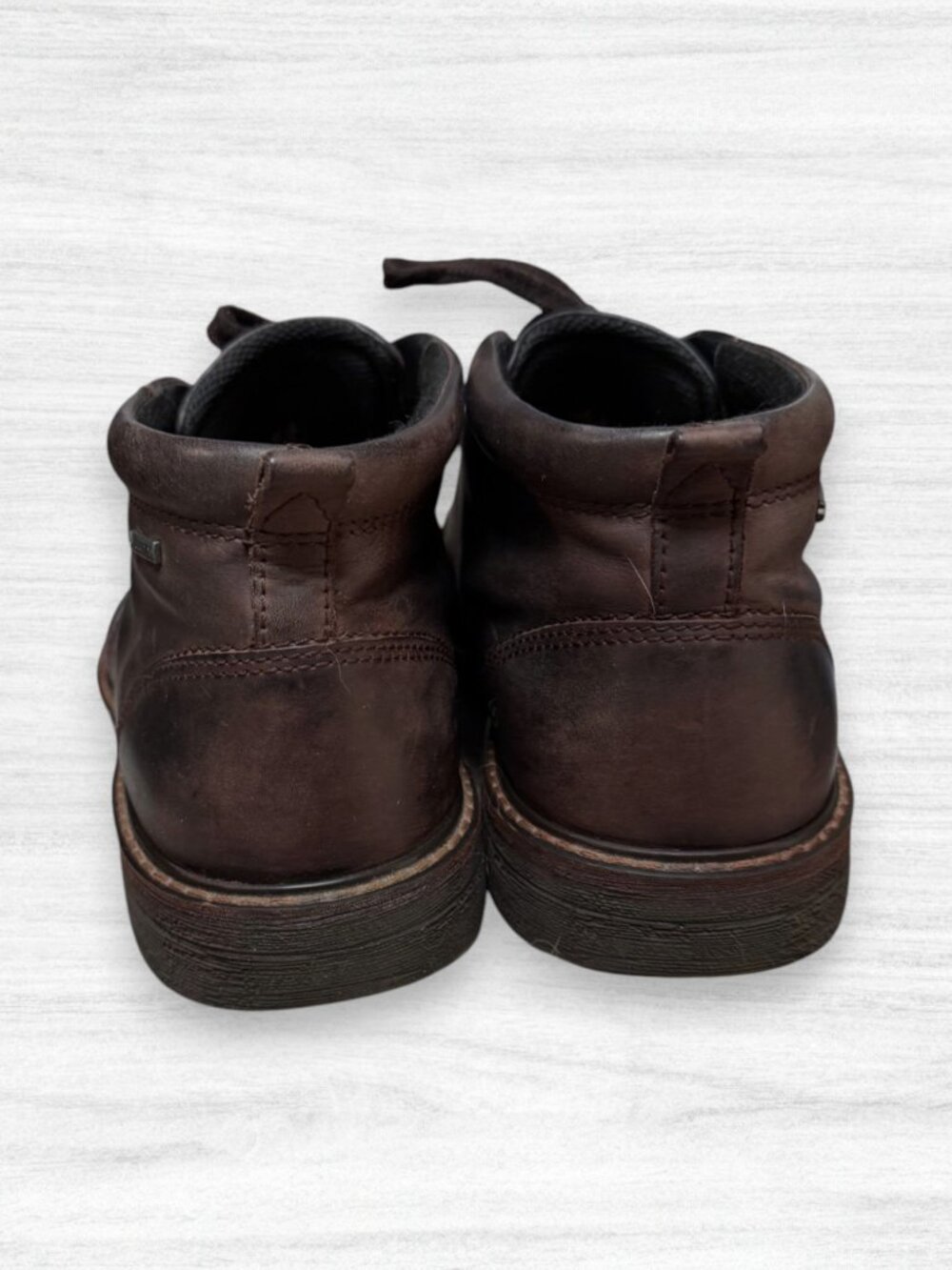 ECCO Gore-Tex Leather Chukka Boots Brown Waterproof Comfort Shoes EU 44 / US 11 - Picture 5 of 8